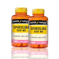 Vitamina Spirulina 500 Mg (100 Tab) Pack X2